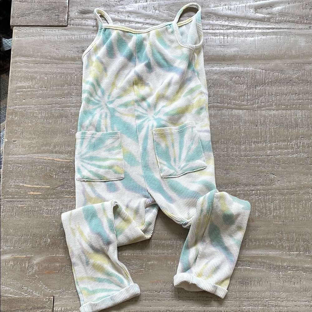 Grayson Mini Kids Tie-Dye Romper Overalls